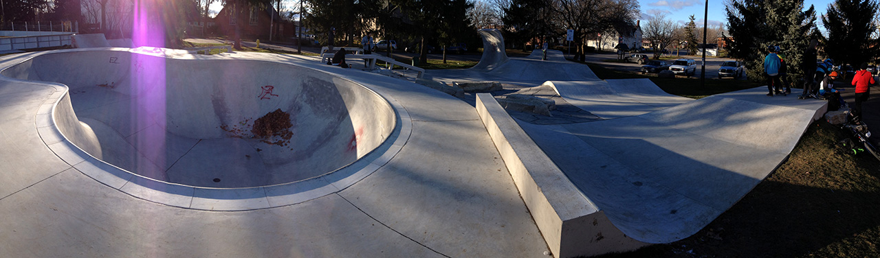 king city skatepark panoramic