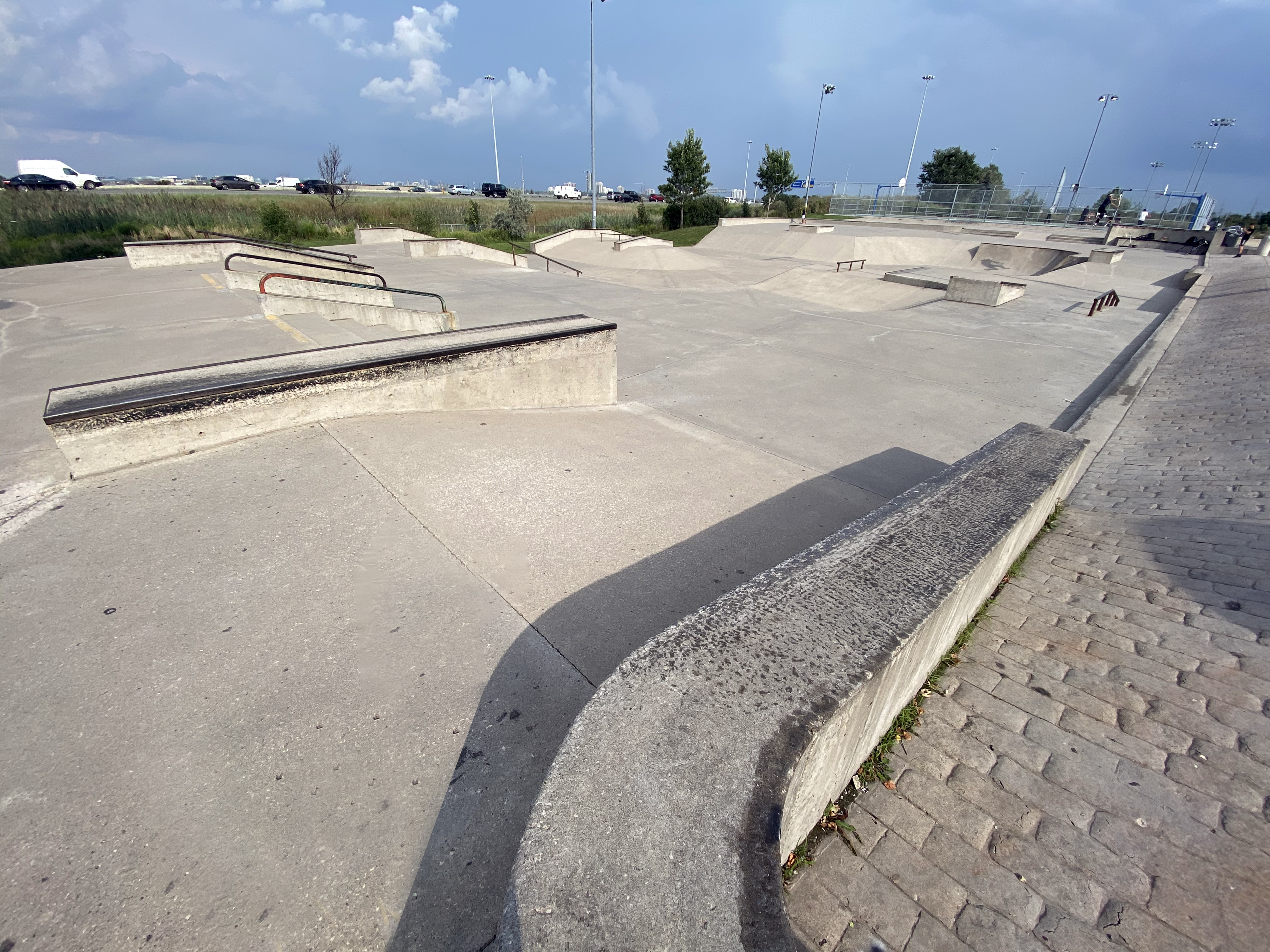 Iceland mississauga skatepark from the entrance