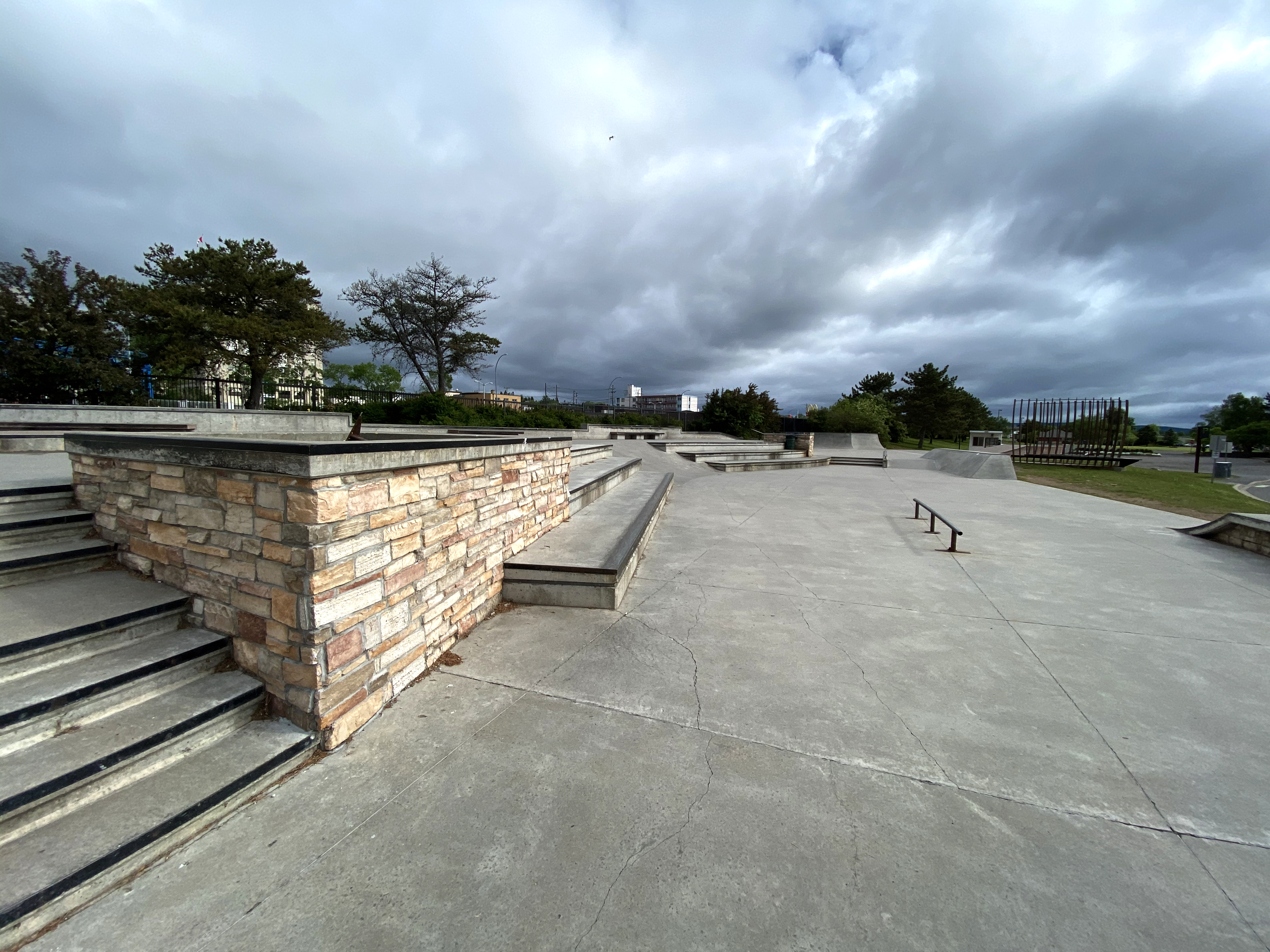 Thunder Bay marina plaza skatepark in ontario