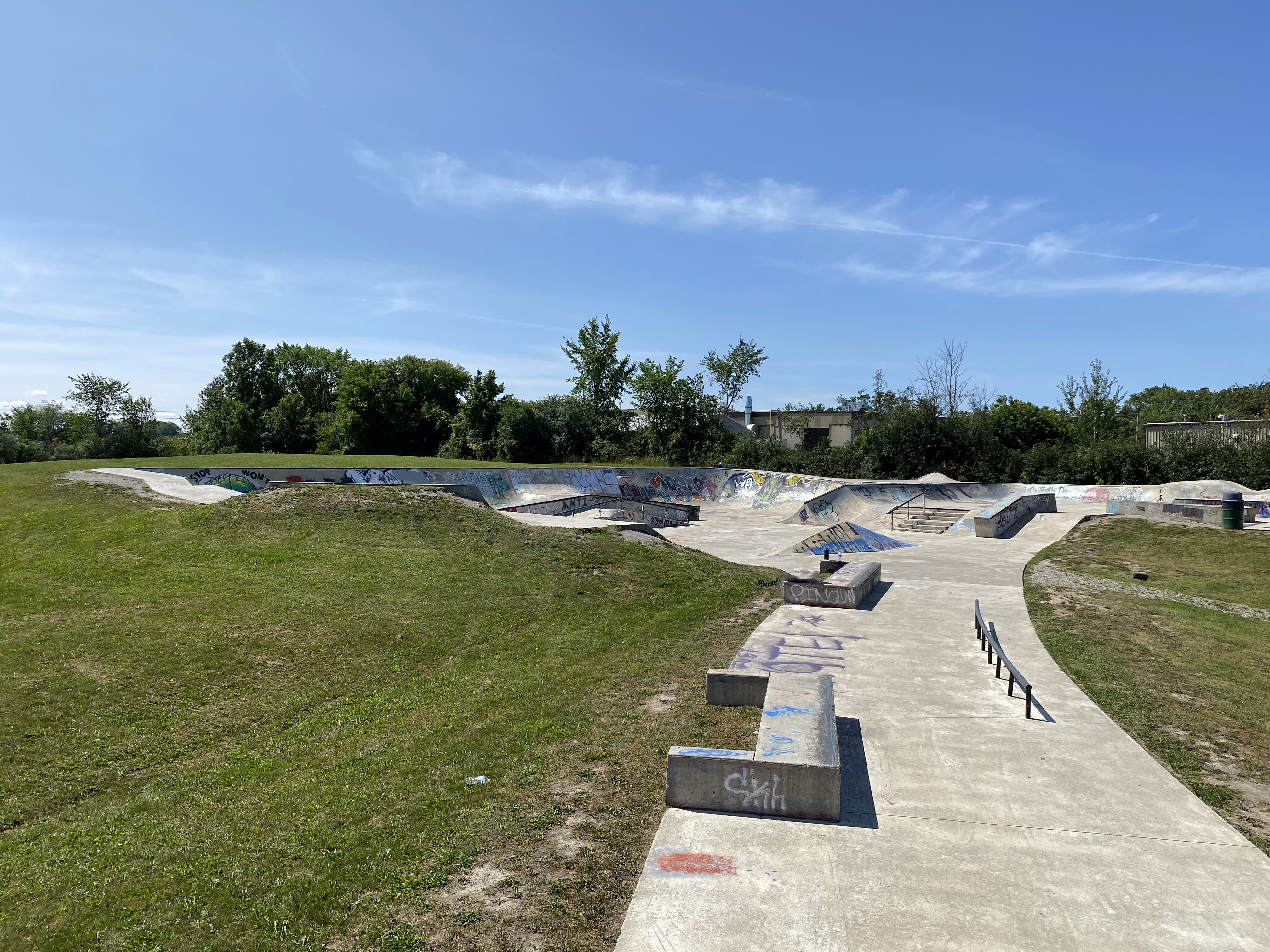 cannington skatepark from the left side